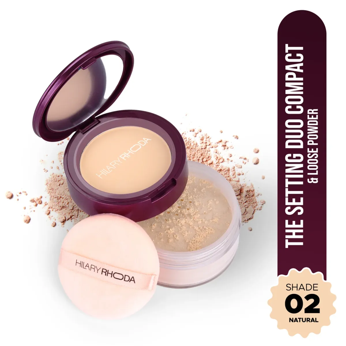 Hilary Rhoda Setting Duo Compact Loose Powder