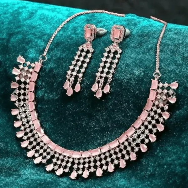 American Diamond Jewellery Set