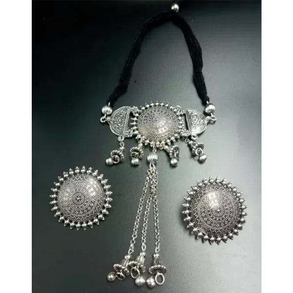 Royal Dome Oxidised Jewellery Set