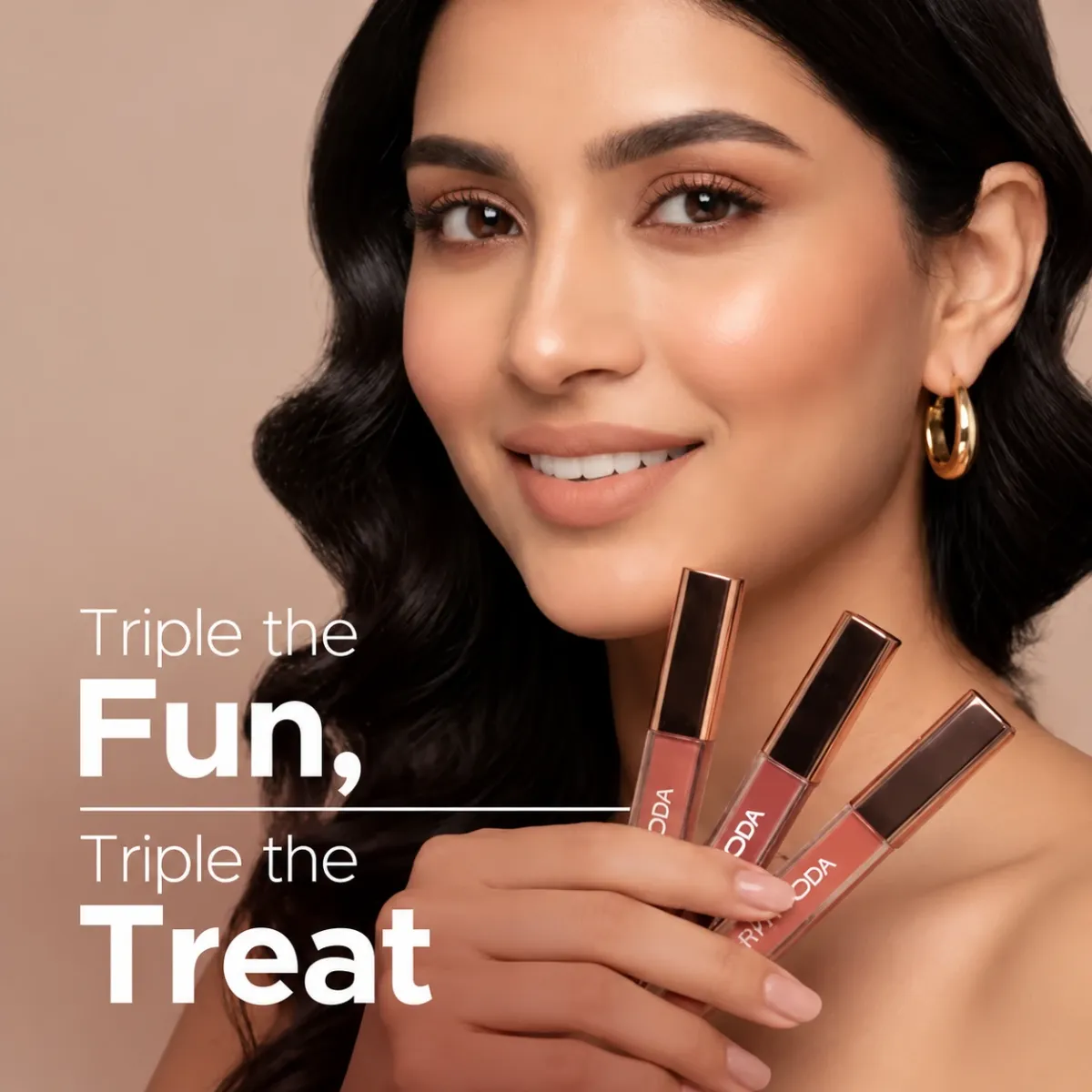 Hilary Rhoda Matte Treat Lipstick Model