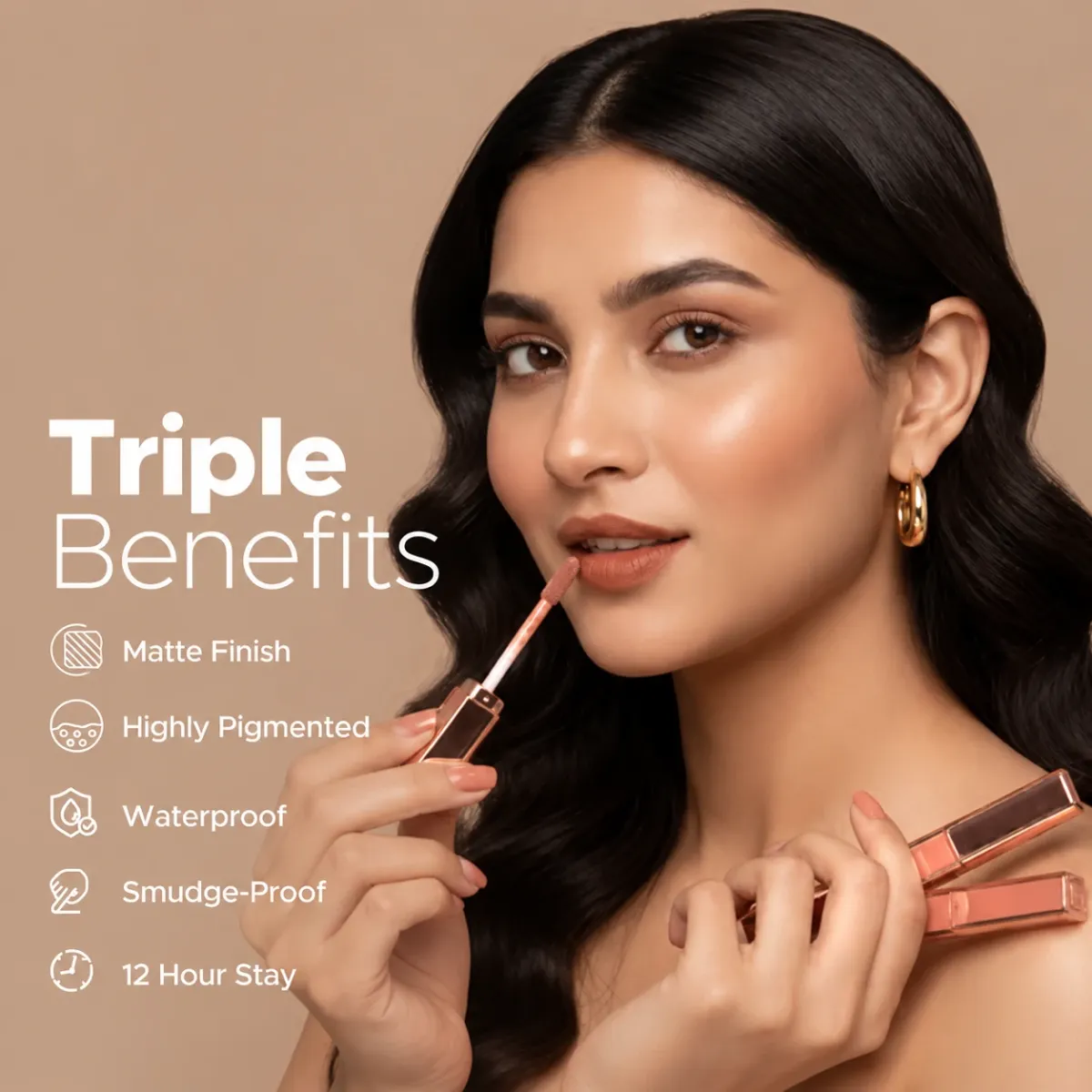 Hilary Rhoda Triple Benefits Lipstick