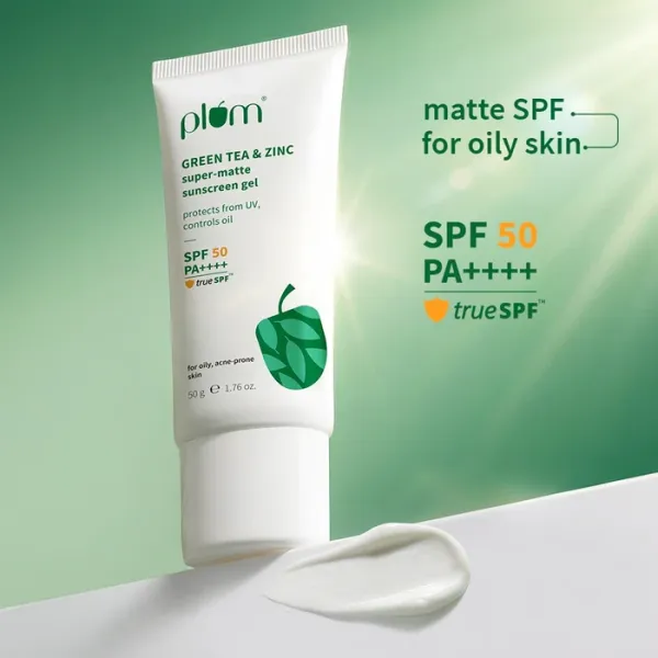 Plum Green Tea & Zinc Super-Matte SPF 50 Sunscreen Gel