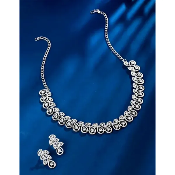 Sparkle Swirl American Diamond Set