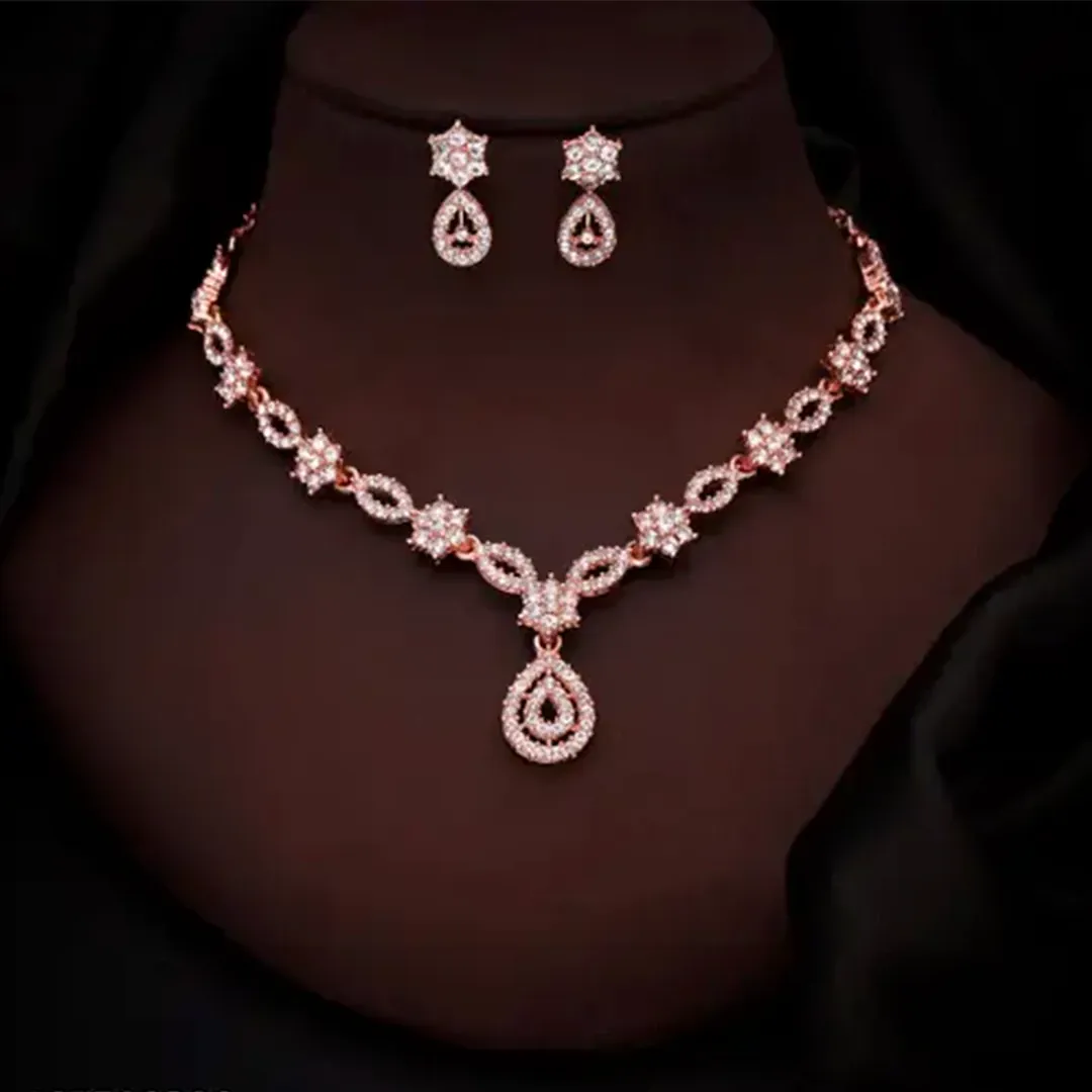 Starlit Charm American Diamond Set