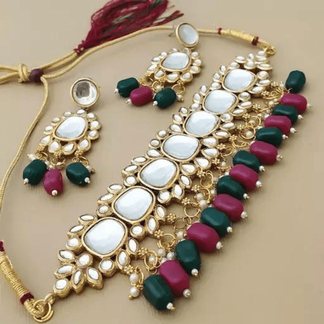 Halltree Jadau Pearl Choker Set