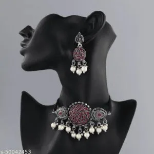 Allure Graceful Oxidized Jewellery Set