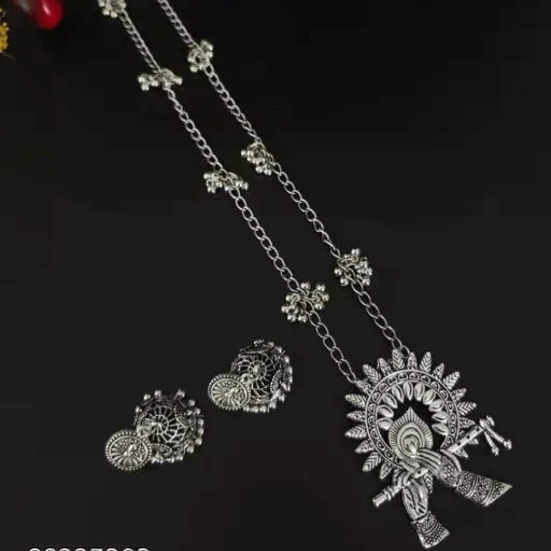 Diva Graceful Oxidized Jewellery Set