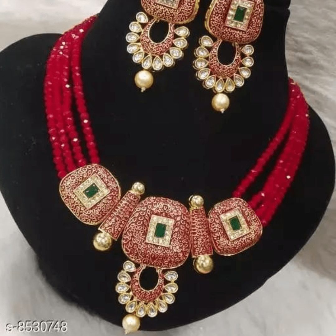 Plaisante Enamal Beads Jewellery Set - Image 3