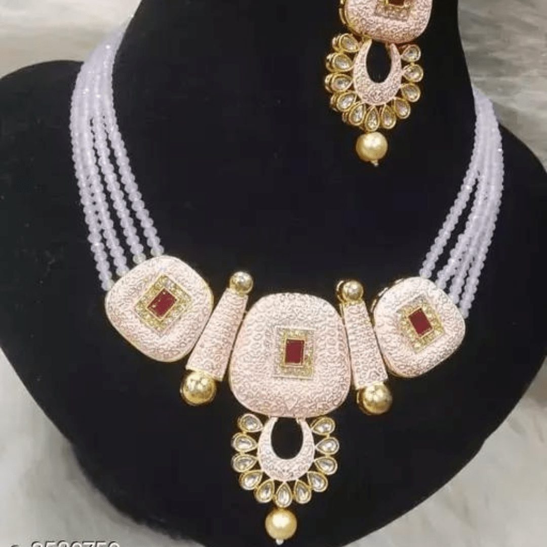 Plaisante Enamal Beads Jewellery Set - Image 2
