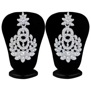 Rhodium Plated Austrian Diamond Choker Set