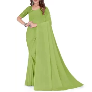 KHARIDLE Shimmer Georgette Saree