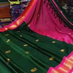 KHARIDLE Maharashtra Special Design Cotton Silk Saree