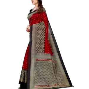 KHARIDLE Banarasi Art Silk Saree