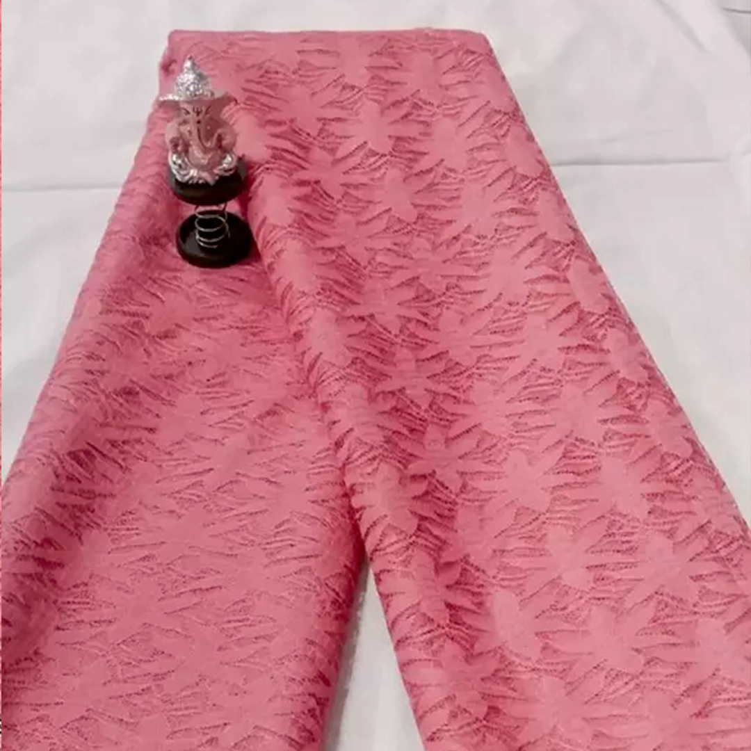 KHARIDLE Net Jacquard Saree Embroidered Saree - Image 2