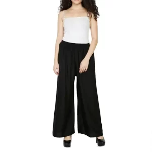 KHARIDLE Regular Fit Flared Plazzo (Pack of 2)