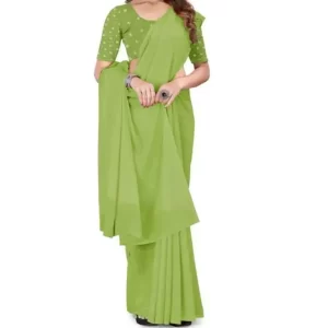 KHARIDLE Shimmer Georgette Saree