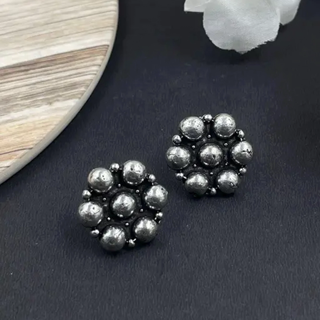 Trendy Beaded Long Chain Oxidised Jewellery Set - Image 3