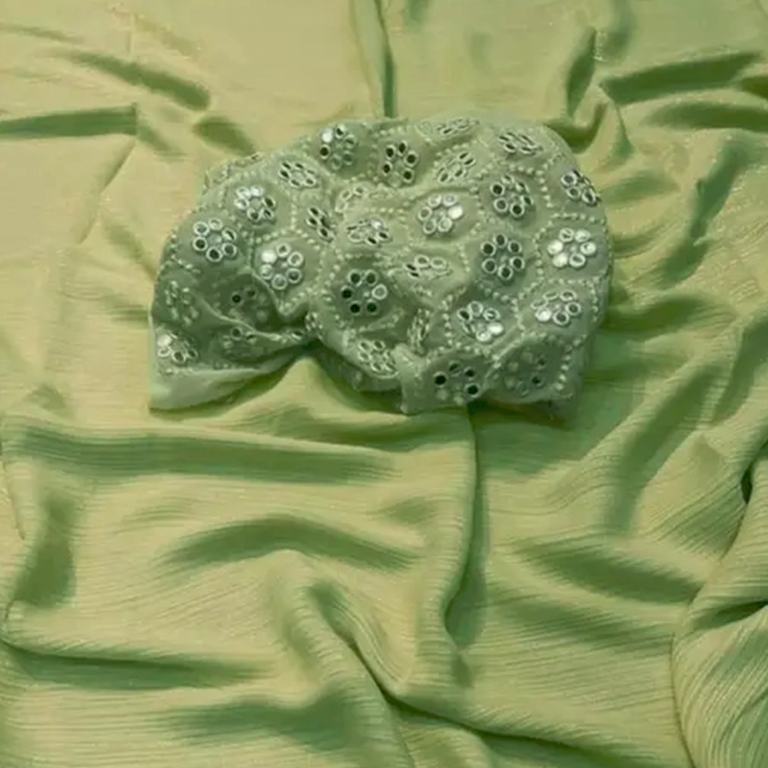 KHARIDLE Shimmer Georgette Saree