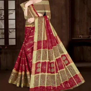 KHARIDLE Festive Indian Cotton Saree