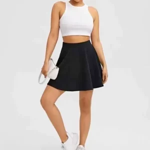 KAHRIDLE Cotton High Waist Mini Skirt