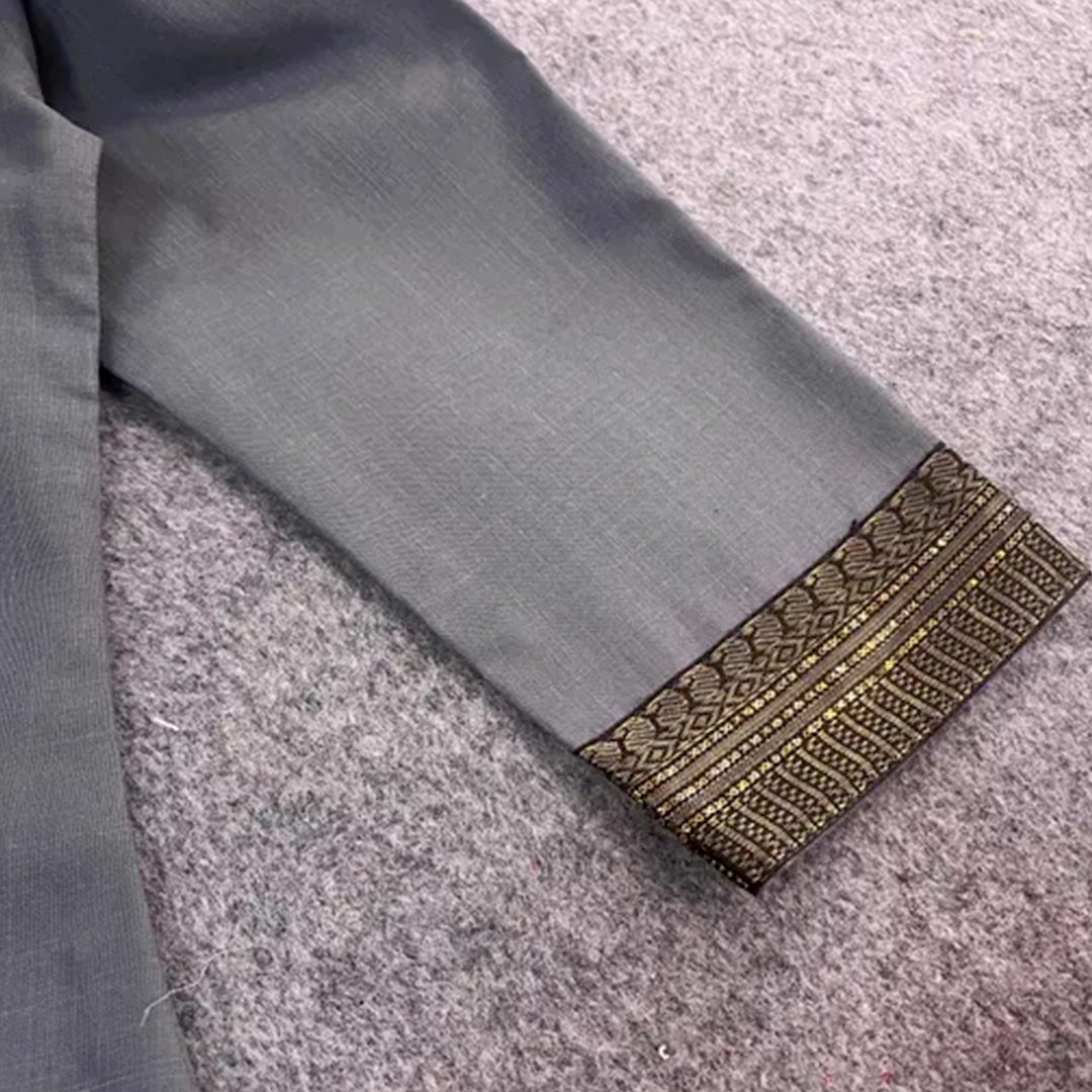 KHARIDLE Cotton Slub Lace Border Kurti - Image 4