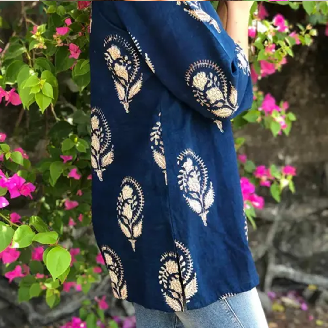 KHARIDLE Latest Rayon Printed Short Kurti - Image 2