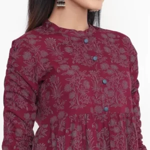 KHARIDLE Latest Print Short Kurti