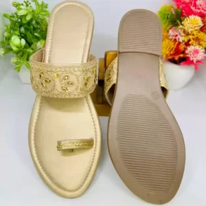 KHARIDLE Rajasthani Print Flats