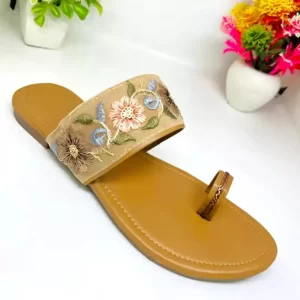 KHARIDLE Jaipuri Print Flats