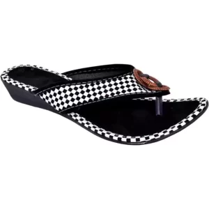 KHARIDLE Multicolor Woven Design One-Toe Flats (Pack of 3)
