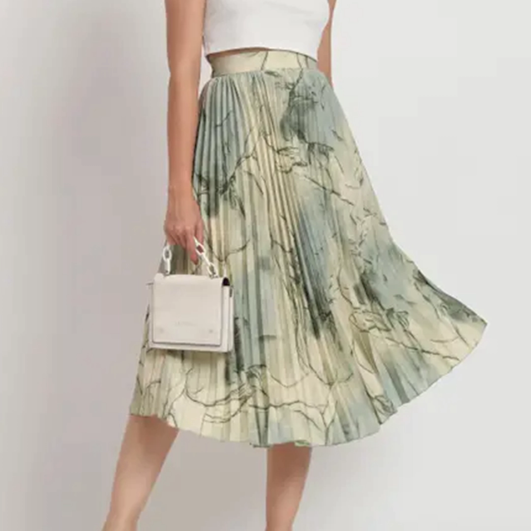 KHARIDLE Exquisite Marble Elegance Skirt