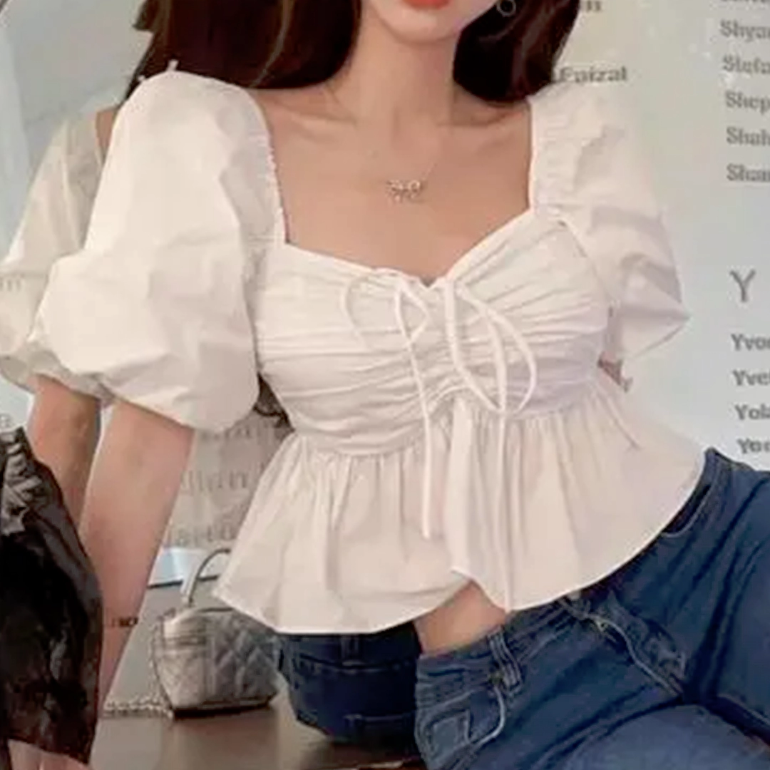 KHARIDLE Trendy Feminine Crop Top