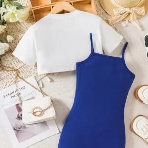 KHARIDLE Two Piece Bodycon Birthday Dress