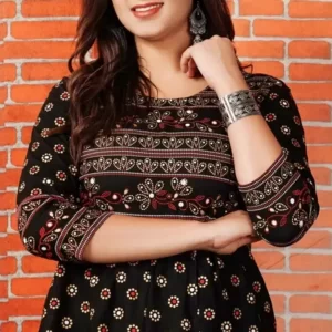 KHARIDLE Viscose Rayon Anarkali Kurti