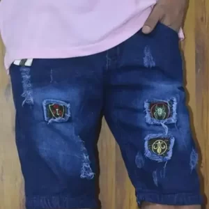 KHARIDLE Dyed Denim Shorts