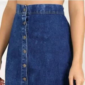 KHARIDLE Trendy Fashioable Denim Skirt