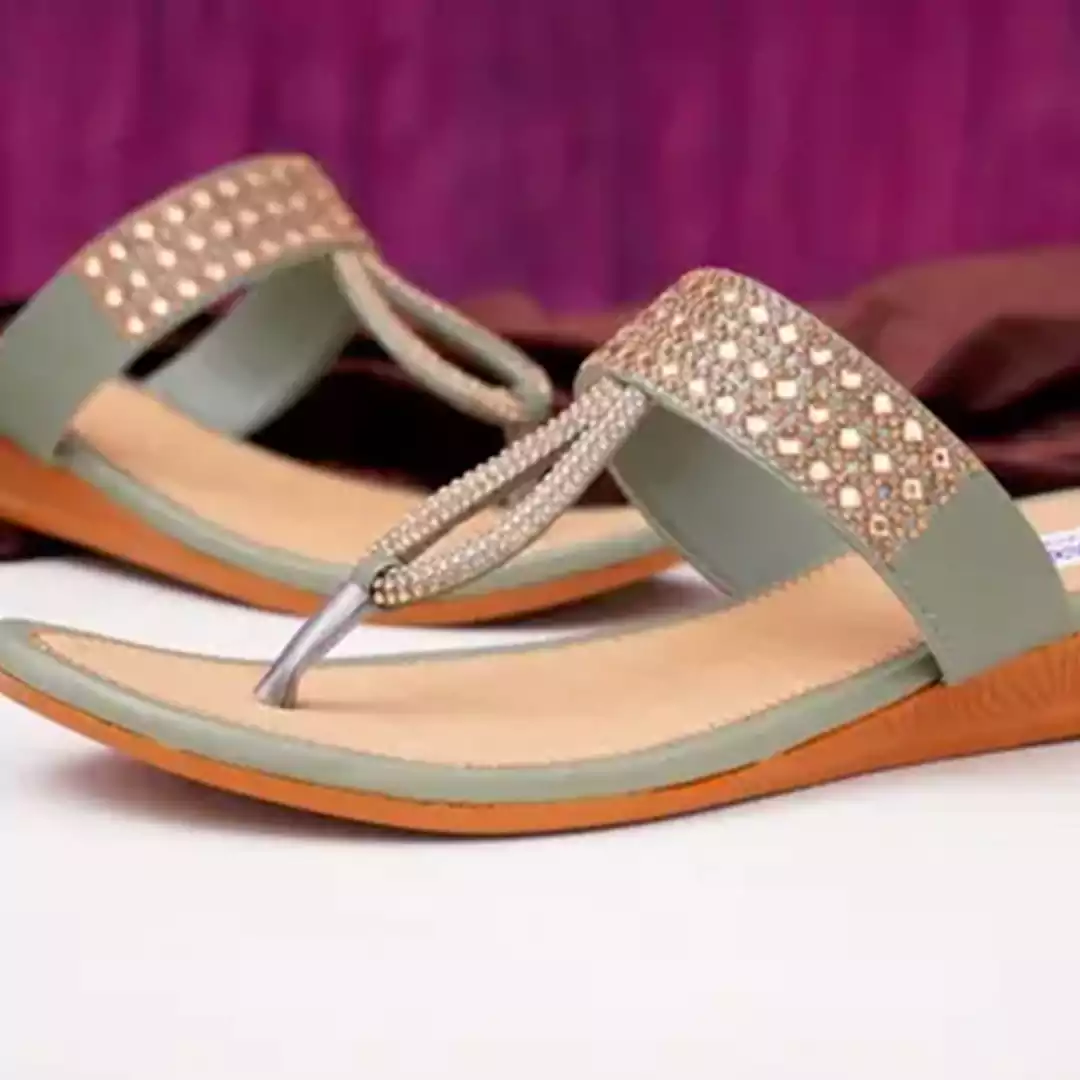 KHARIDLE Fashionable Green Flats - Image 3