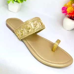 KHARIDLE Rajasthani Print Flats