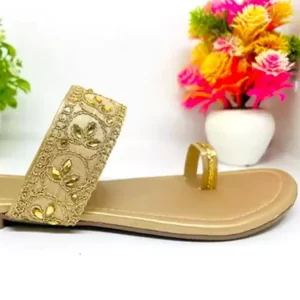 KHARIDLE Rajasthani Print Flats