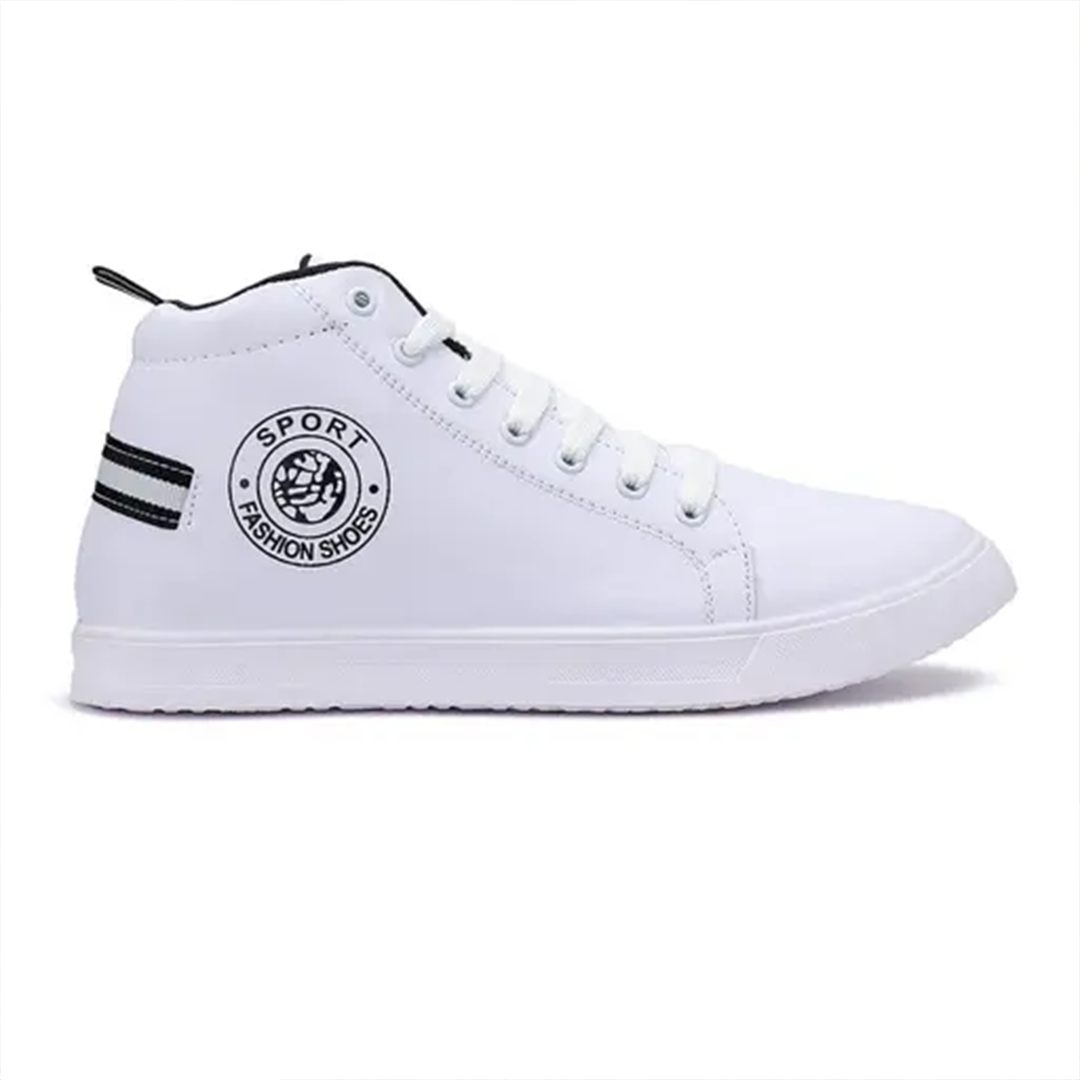 KHARIDLE Synthetic Leather Black Tape Causal Shoes - Image 2