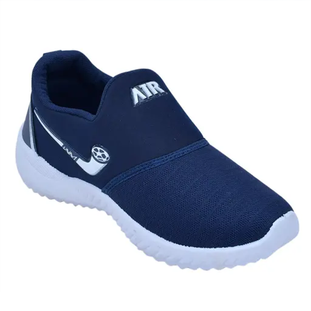 KHARIDLE Navy Blue Solid Slip-On Causal Shoes - Image 3