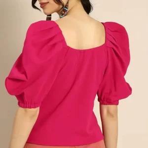 KHARIDLE Polyester Crop Top