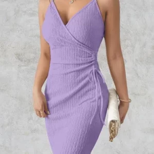 KHARIDLE Lavender Western Wear Dress