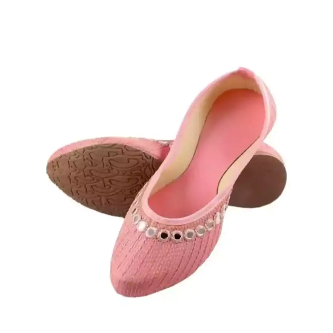 KHARIDLE Ethnic Mirror Work Juttis