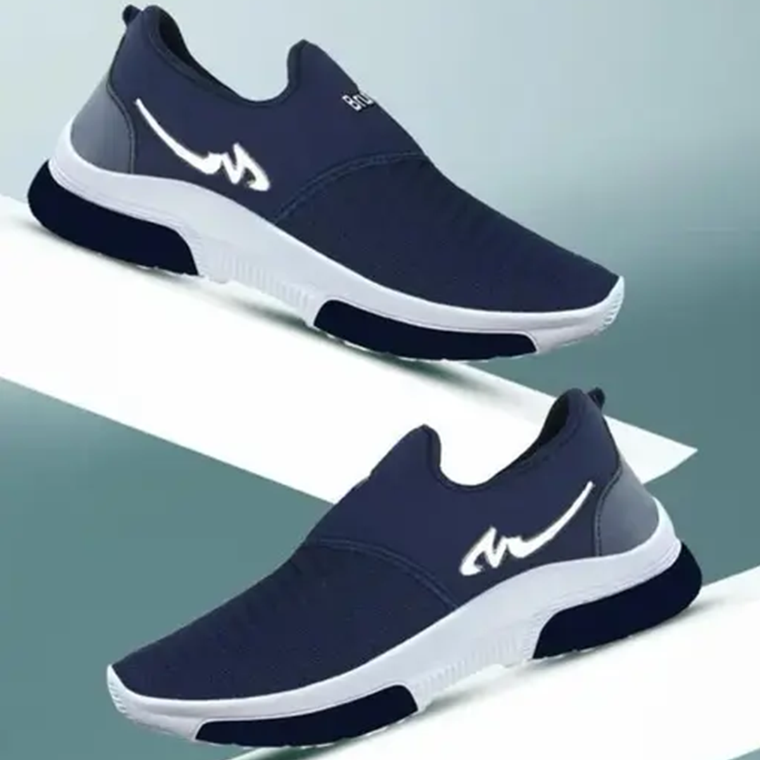 KHARIDLE Dark Blue Comfy Casual Shoes