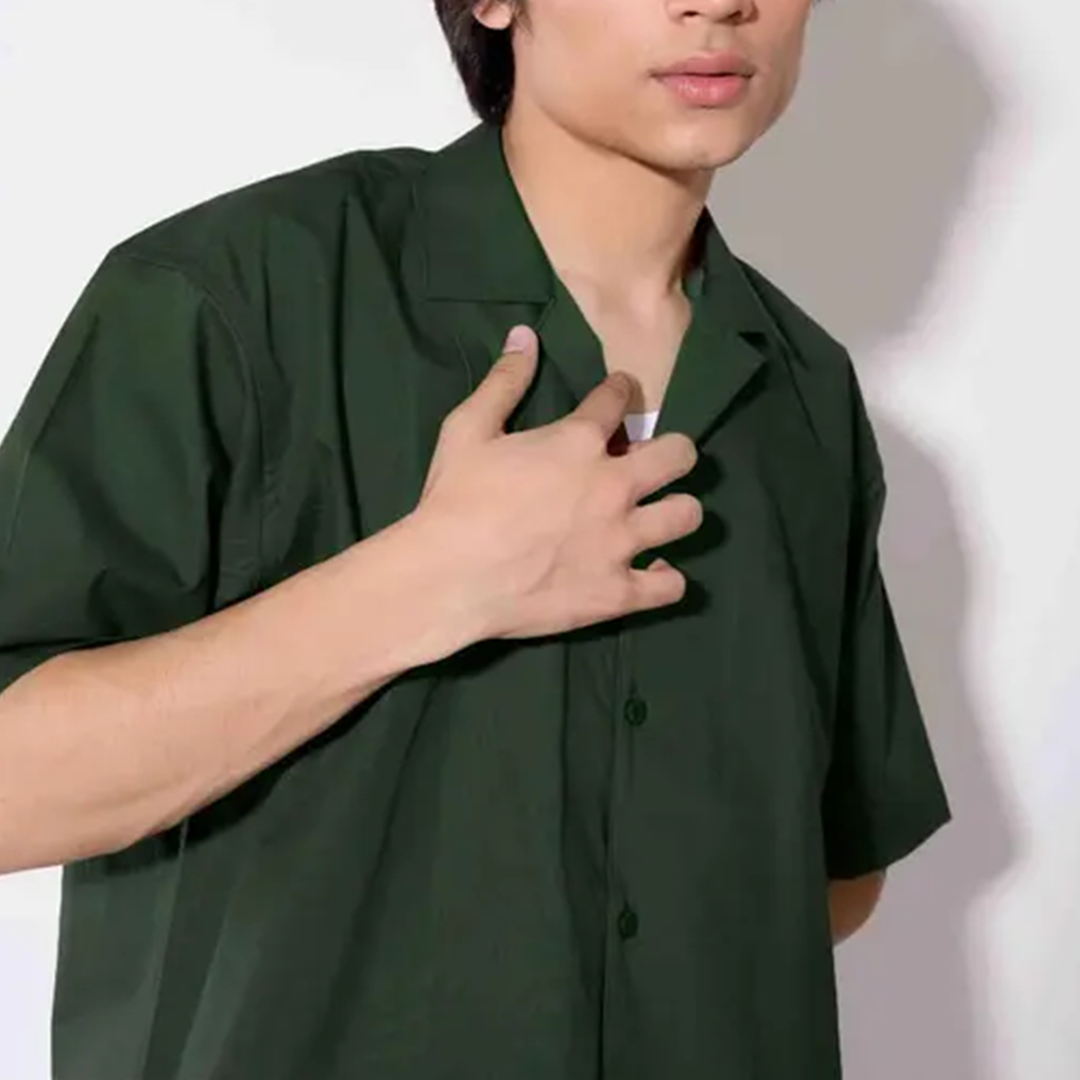 KHARIDLE Bold Green Cotton Blend Cord Set - Image 2