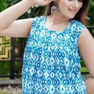 KHARIDLE Rayon Printed Western Cord Set