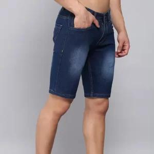 KHARIDLE Blue Denim Shorts