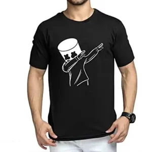 KHARIDLE Premium Polyester Printed Half Sleeves T-shirt (Pack of 1)