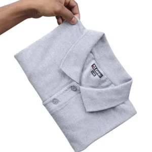 KHARIDLE Polyester Collar Neck Plain T-shirt